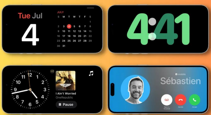 定陶苹果手机维修分享iOS17横屏充电待机显示有什么好处 