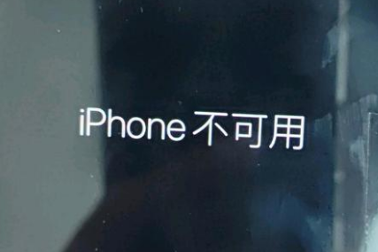 定陶苹果服务网点分享锁屏界面显示“iPhone 不可用”如何解决 